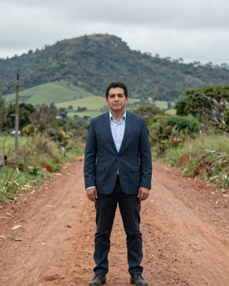 Retrato natural de un abogado y corredor inmobiliario de Misiones